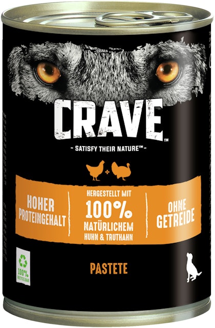 CRAVE 400 Gramm Hundenassfutter 6 x 400 Gramm Huhn & TruthahnVorschaubild