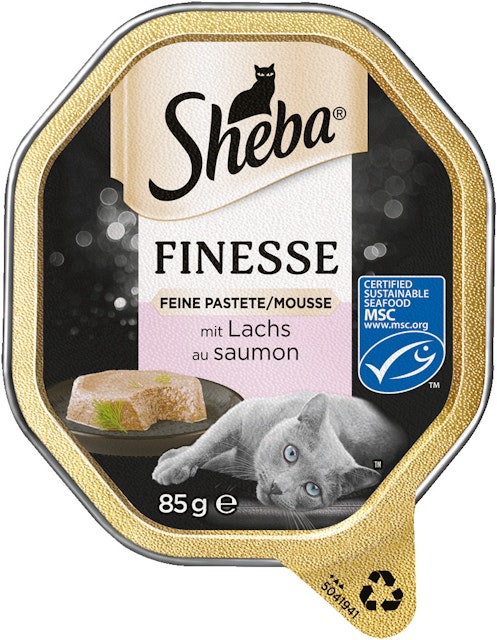 Sheba Finesse Feine Pastete 85 Gramm Katzennassfutter 22 x 85 Gramm LachsVorschaubild