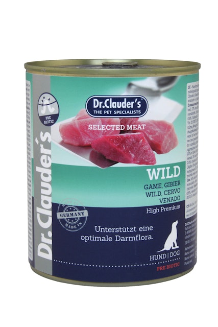 Dr. Clauder's Selected Meat Pre Biotics 800g Dosen Hundenassfutter Wild 6x880gVorschaubild