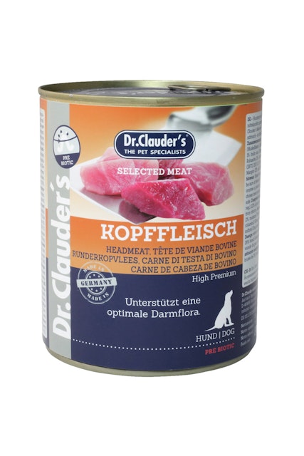 Dr. Clauder's Selected Meat Pre Biotics 800g Dosen Hundenassfutter Kopffleisch 6x800gVorschaubild