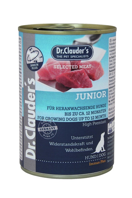 Dr. Clauder's Selected Meat Immun plus 400g Dosen Hundenassfutter Junior 6x400gVorschaubild