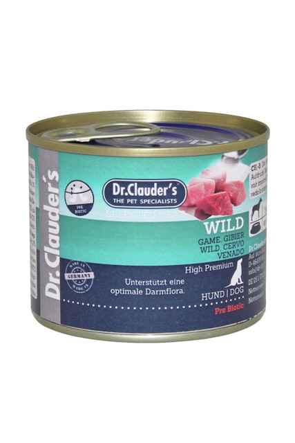 Dr. Clauder's Selected Meat Pre Biotics 200g Dosen Hundenassfutter Wild 6x200gVorschaubild