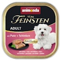 animonda Vom Feinsten Adult mit Schlemmerkern 150g Schale Hundenassfutter 22 x 150 Gramm Pute + SchinkenVorschaubild