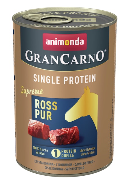 animonda Gran Carno Single Protein Supreme 400g Dose Hundenassfutter 6 x 400 Gramm Ross PurVorschaubild