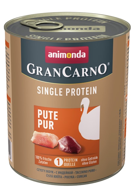 animonda Gran Carno Single Protein 800g Dose Hundenassfutter 6 x 800 Gramm Pute PurVorschaubild