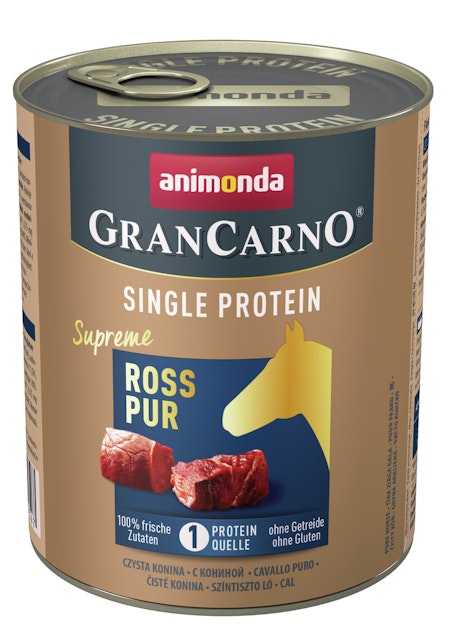animonda Gran Carno Single Protein Supreme 800g Dose Hundenassfutter 6 x 800 Gramm Ross PurVorschaubild