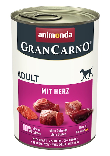 animonda Gran Carno Adult 400g Dose Hundenassfutter 6 x 400 Gramm HerzVorschaubild