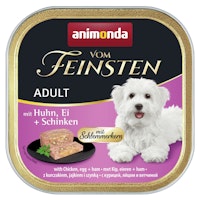 animonda Vom Feinsten Adult mit Schlemmerkern 150g Schale Hundenassfutter