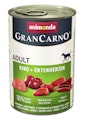 animonda Gran Carno Adult 400g Dose Hundenassfutter Sparpaket 12 x 400 Gramm Rind + EntenherzenVorschaubild