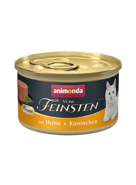 animonda Vom Feinsten Mousse Adult 85g Katzennassfutter 12 x 85 Gramm Huhn + KaninchenVorschaubild