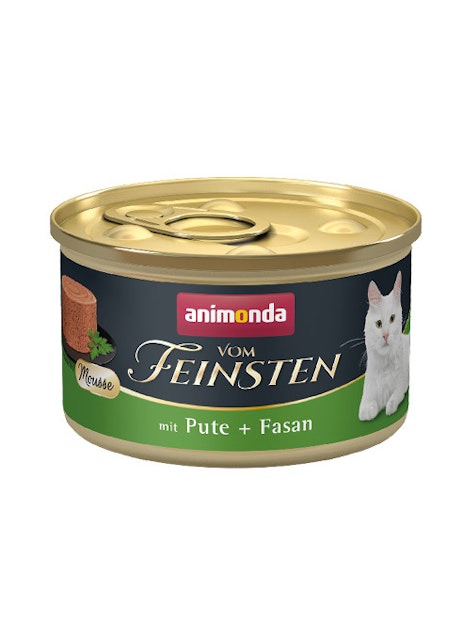 animonda Vom Feinsten Mousse Adult 85g Katzennassfutter 12 x 85 Gramm Pute + FasanVorschaubild