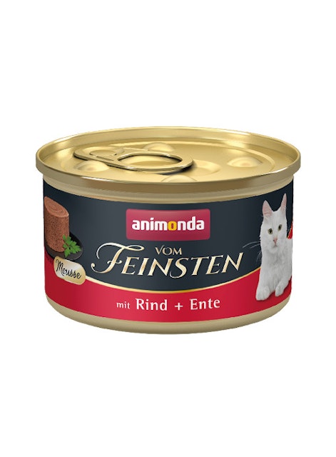 animonda Vom Feinsten Mousse Adult 85g Katzennassfutter 12 x 85 Gramm Rind + EnteVorschaubild