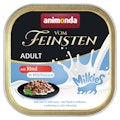 animonda Vom Feinsten Adult mit Milkies-Saucen 100g Schale Katzennassfutter 32 x 100 Gramm Rind in MilchsauceVorschaubild