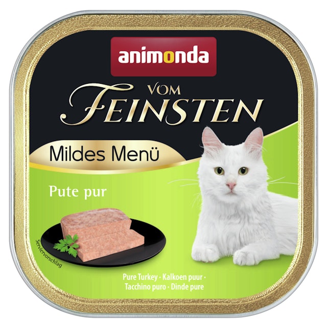 animonda Vom Feinsten Mildes Menü 100g Schale Katzennassfutter 32 x 100 Gramm Pute purVorschaubild