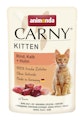 animonda Carny Kitten 85g Beutel Katzennassfutter 12 x 85 Gramm Rind, Kalb + HuhnVorschaubild