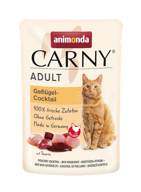 animonda Carny Adult 85g Beutel Katzennassfutter 12 x 85 Gramm Geflügel-CocktailVorschaubild