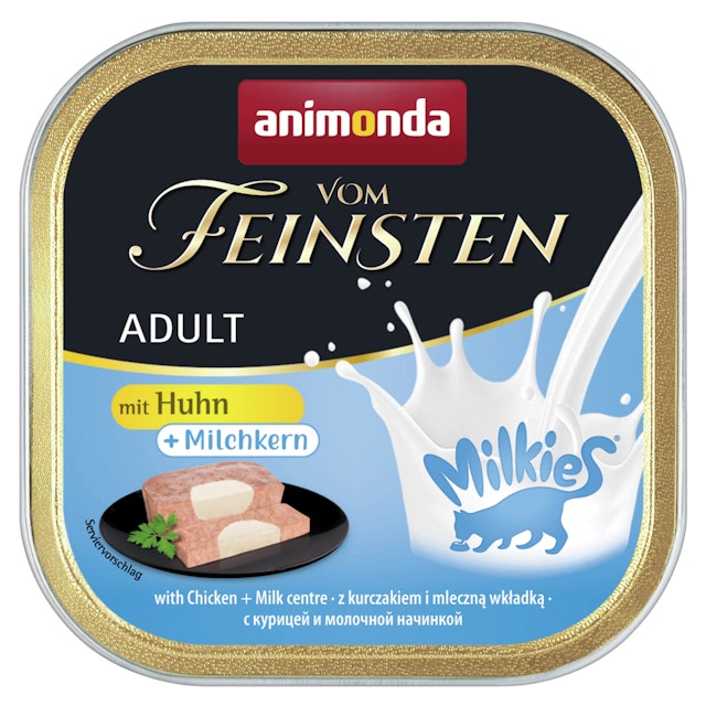 animonda Vom Feinsten Adult mit Milchkern 100g Schale Katzennassfutter 32 x 100 Gramm Huhn + MilchkernVorschaubild