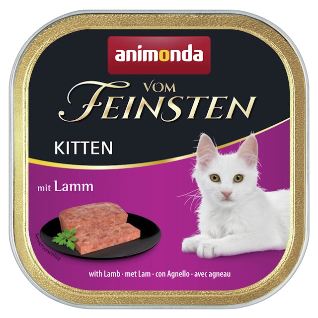 animonda Vom Feinsten Kitten 100g Schale Katzennassfutter Sparpaket 64 x 100 Gramm LammVorschaubild