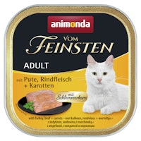 animonda Vom Feinsten Adult mit Schlemmerkern 100g Schale Katzennassfutter