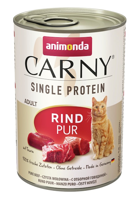 animonda Carny Adult Single Protein 400g Dose Katzennassfutter 6 x 400 Gramm Rind purVorschaubild