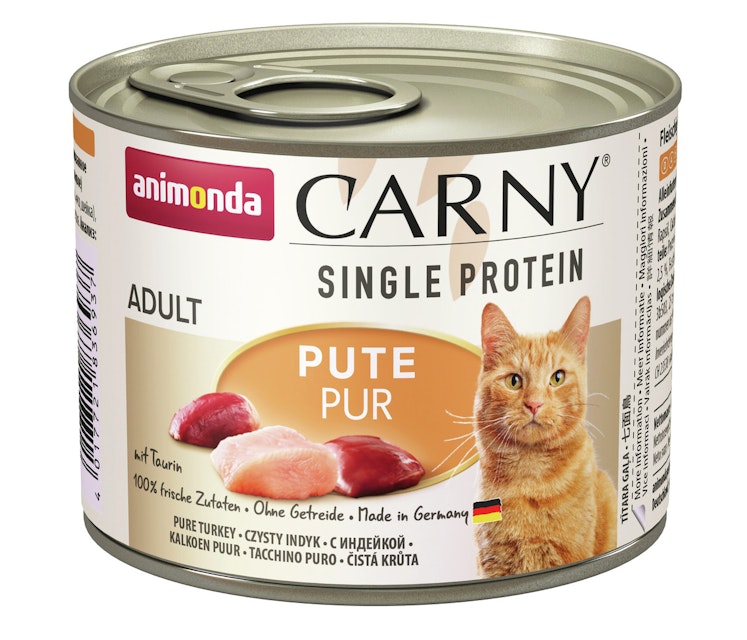 animonda Carny Adult Single Protein 200g Dose Katzennassfutter 6 x 200 Gramm Pute purVorschaubild