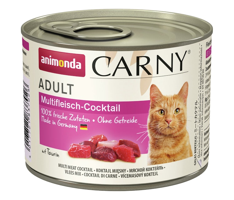 animonda Carny Adult 200g Dose Katzennassfutter 6 x 200 Gramm Multifleisch-CocktailVorschaubild