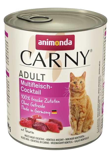 animonda Carny Adult 800g Dose Katzennassfutter 6 x 800 Gramm Multifleisch-CocktailVorschaubild