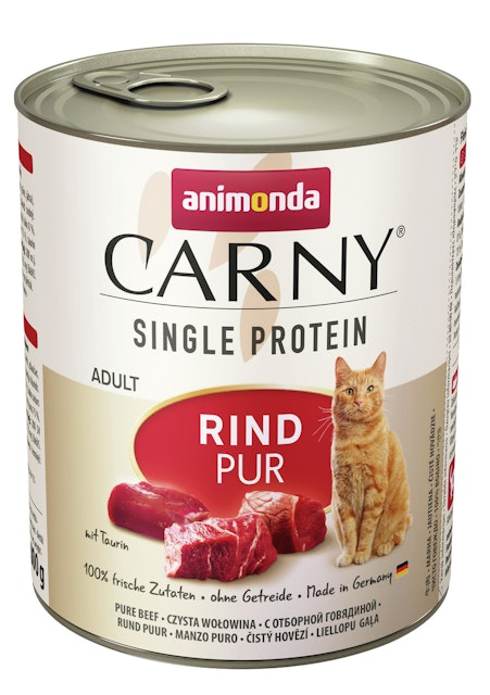 animonda Carny Adult Single Protein 800g Dose Katzennassfutter 6 x 800 Gramm Rind purVorschaubild