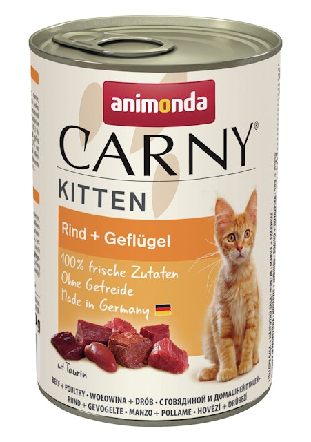 animonda Carny Kitten 400g Dose Katzennassfutter 12 x 400 Gramm dGeflügel Cocktail Vorschaubild