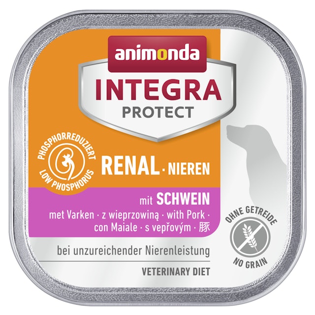 animonda Integra Protect Nieren 150g Schale Hundenassfutter 11 x 150 Gramm SchweinVorschaubild