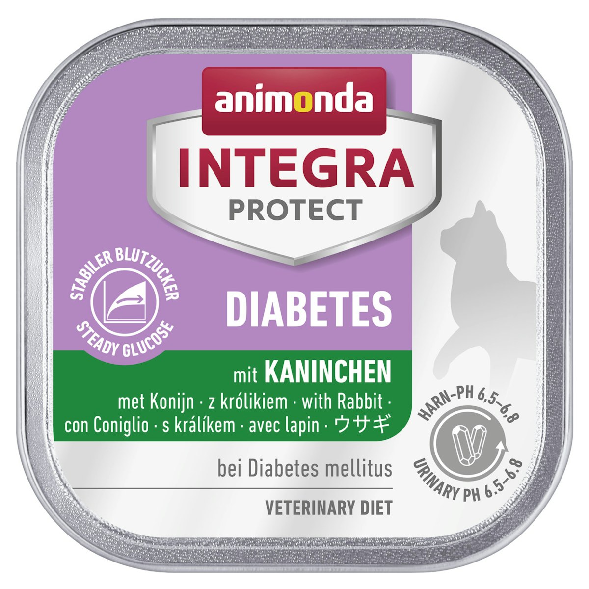 animonda Integra Protect Diabetes 100g Schale Katzennassfutter Sparpaket 32 x 100 Gramm mit Kaninchen