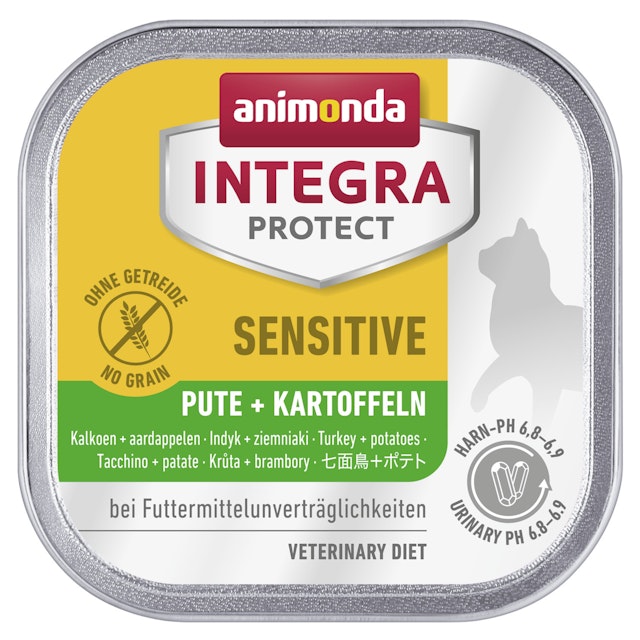 animonda Integra Protect Sensitive 100g Schale Katzennassfutter 16 x 100 Gramm Pute + KartoffelnVorschaubild