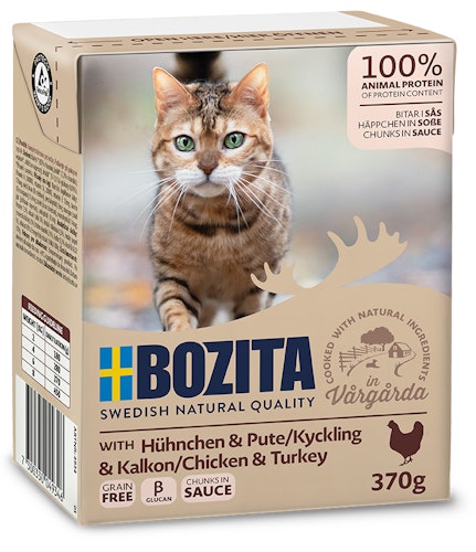 Bozita Häppchen in Soße 370 Gramm Katzennassfutter