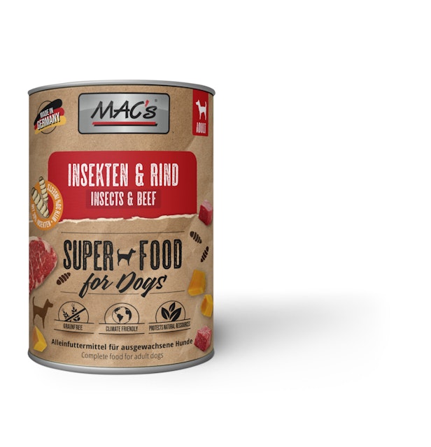 MAC´s DOG 400 Gramm Hundenassfutter 6 x 400 Gramm Insekten & RindVorschaubild