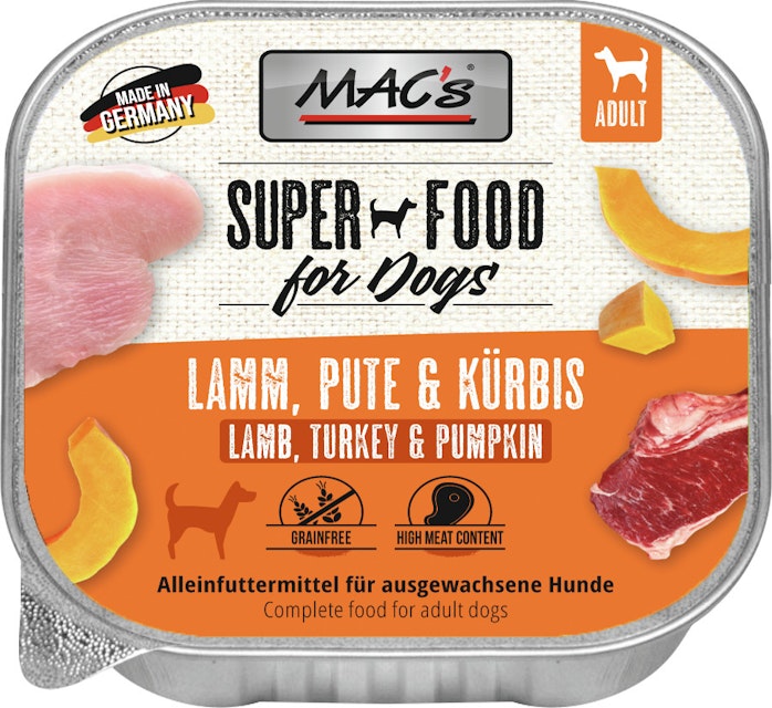 MAC's Dog 150g Hundenassfutter 11 x 150 Gramm Lamm, Pute & KürbisVorschaubild