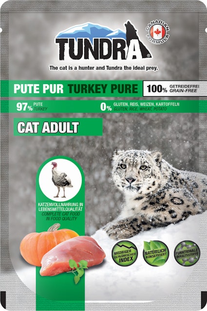 Tundra Cat 85 Gramm Katzennassfutter 16 x 85 Gramm Pute Pur Vorschaubild