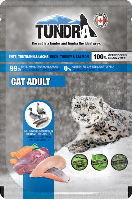 Tundra Cat 85 Gramm Katzennassfutter 16 x 85 Gramm Ente, Truthahn & LachsVorschaubild