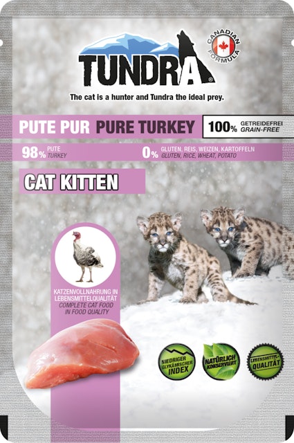 Tundra Cat Kitten 85 Gramm Katzennassfutter 16 x 85 Gramm Pute Pur Vorschaubild