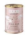 grau Hund 400 Gramm Hundenassfutter 6 x 400 Gramm Rind purVorschaubild