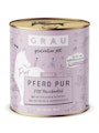 grau Hund 800 Gramm Hundenassfutter 6 x 800 Gramm Pferd purVorschaubild