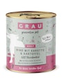 grau Hund 800 Gramm Hundenassfutter 6 x 800 Gramm Rind + Karotte & KartoffelVorschaubild