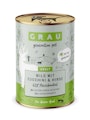 grau Hund 400 Gramm Hundenassfutter 6 x 400 Gramm Wild + Zucchini & HirseVorschaubild