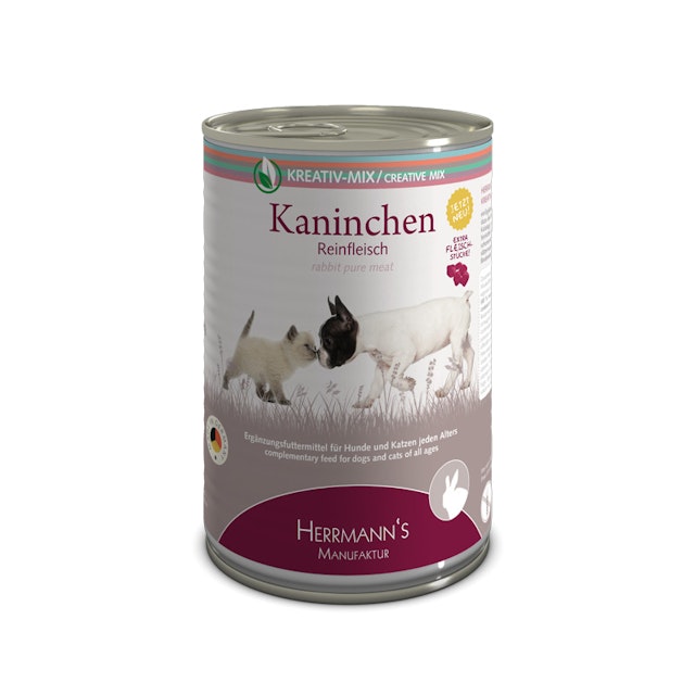 Herrmann's Selection Reinfleisch 400g Dose Hundenassfutter 12 x 400g KaninchenVorschaubild