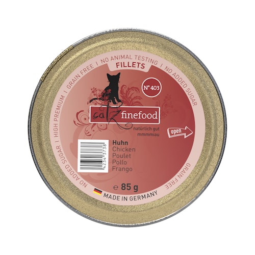 catz finefood Fillets in Jelly 85 Gramm Schale Katzennassfutter