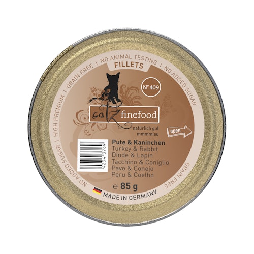 catz finefood Fillets in Jelly 85 Gramm Schale Katzennassfutter