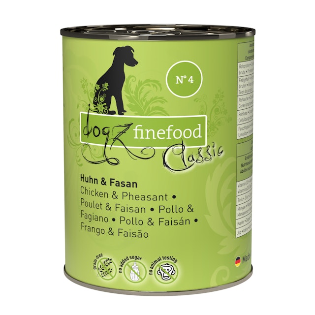 Dogz finefood 400 Gramm Hundenassfutter 6 x 400 Gramm No. 4 Huhn & FasanVorschaubild