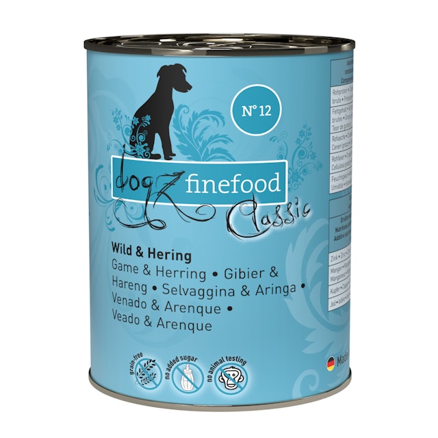 Dogz finefood 400 Gramm Hundenassfutter 6 x 400 Gramm No.12 Wild & HeringVorschaubild