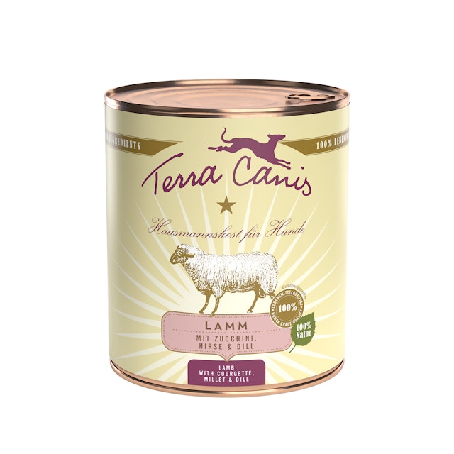 Terra Canis Classic 800g Dose Hundenassfutter 6 x 800 Gramm Lamm mit Zucchini, Hirse & DillVorschaubild