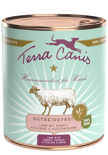 Terra Canis Getreidefrei 800g Dose Hundenassfutter 6 x 800 Gramm Lamm mit Kürbis, Pastinake & PassionsblumeVorschaubild