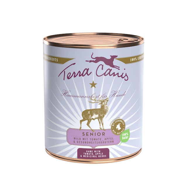 Terra Canis Senior 800g Dose Hundenassfutter 6 x 800 Gramm Wild & KräuterVorschaubild